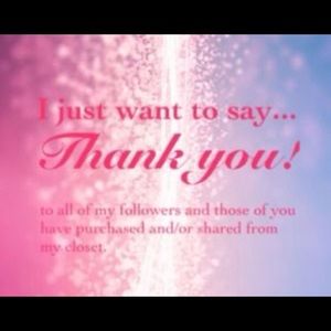 ❤️❤️Thank you for visiting my closet😊😊😊